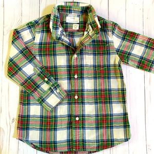Crewcuts Long Sleeve Button Down Flannel- XS (4/5)